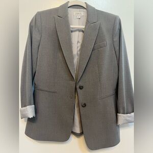 Grey Tahari blazer size 4 with detail lining